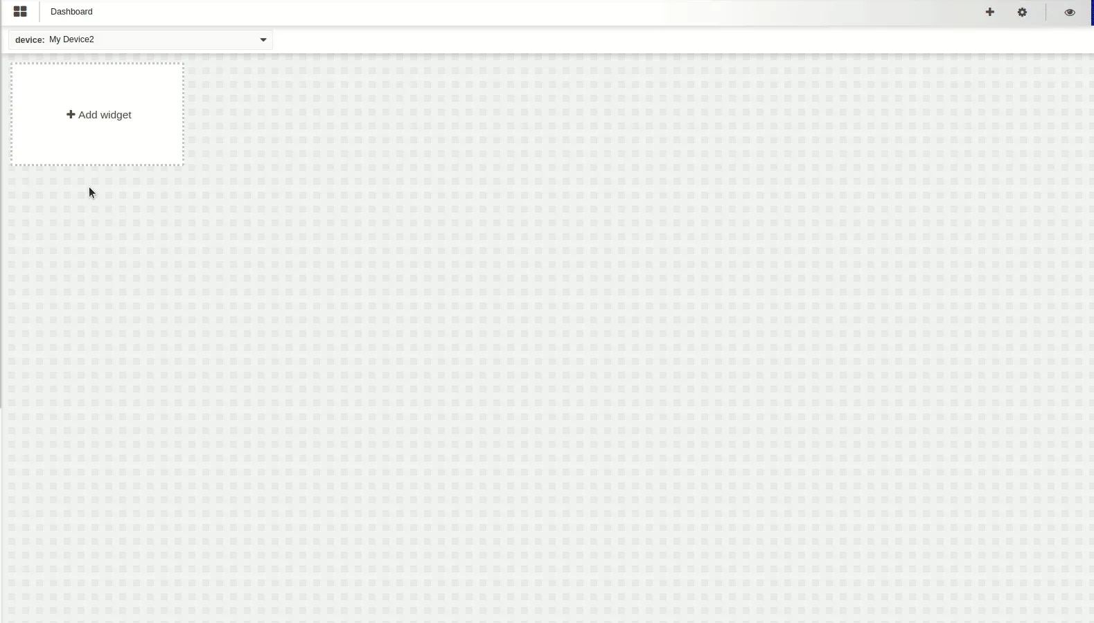 IoT widgets for dashboards