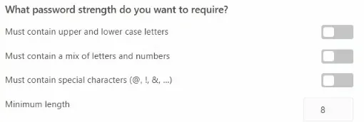 Adding password rules for TagoRUN