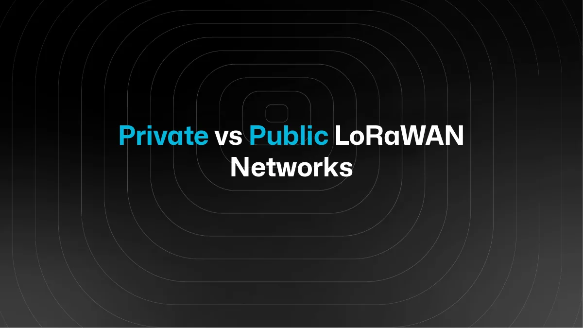 Private vs Public LoRaWAN Networks: How to Choose the Right Model