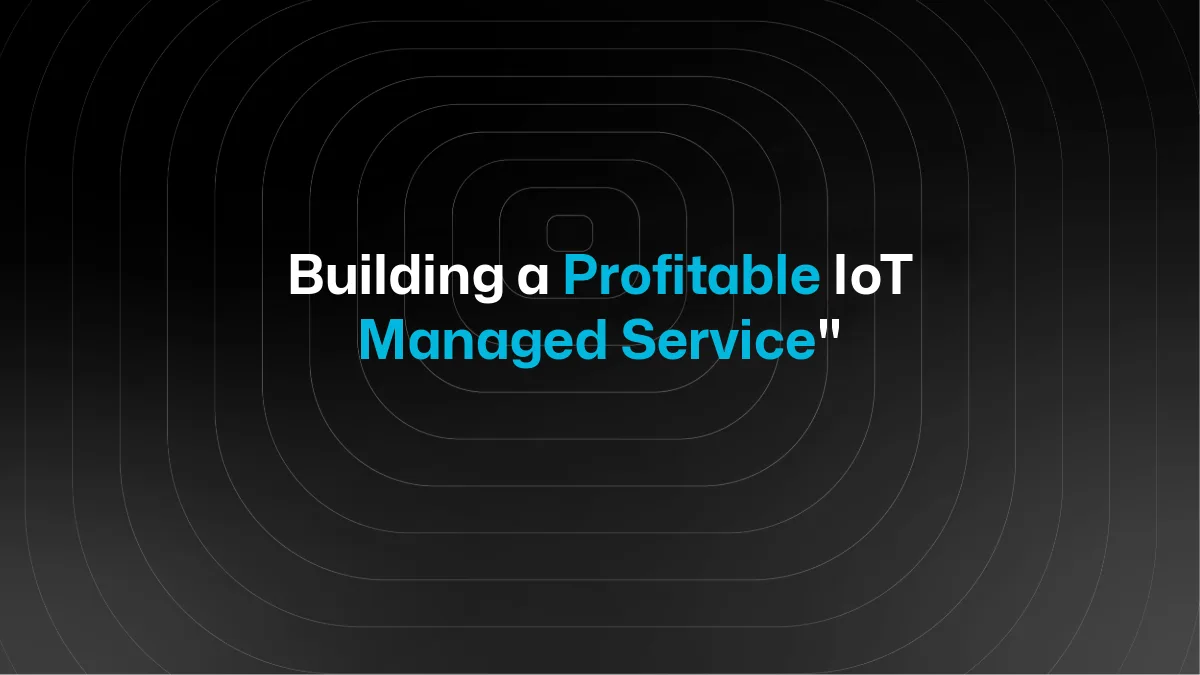 À quoi ressemble un modèle économique rentable de service managé IoT