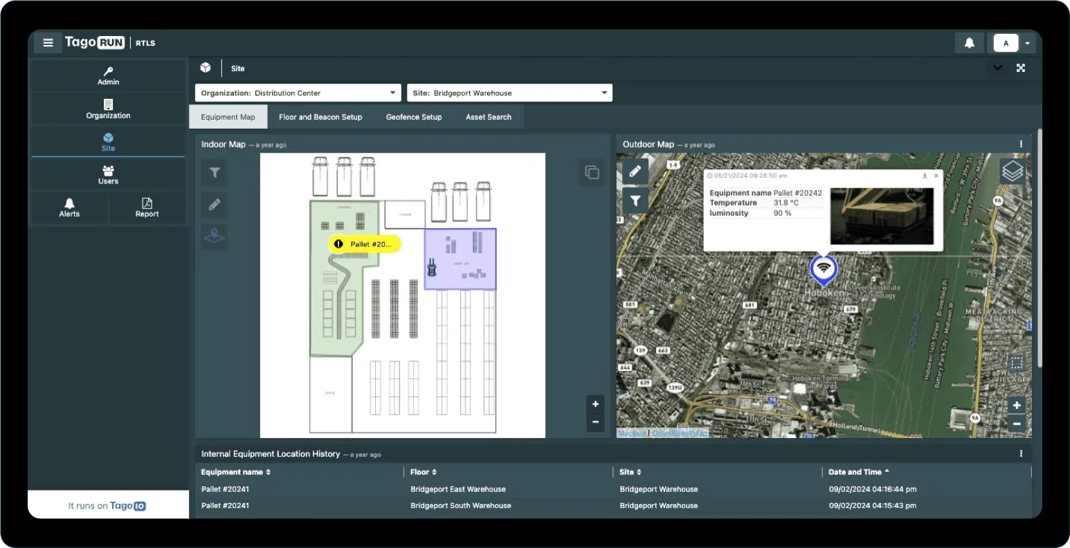 RTLS kickstarter TagoIO
