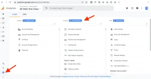 google analytics option on google Admin.