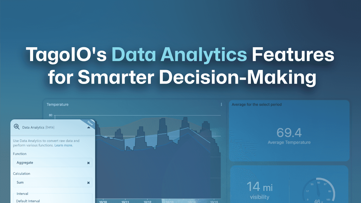 TagoIO's Data Analytics Features for Smarter Decision-Making