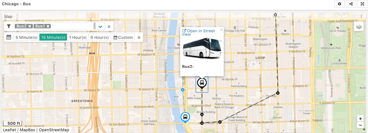 Line connection ant effect map widget TagoIO dashboard