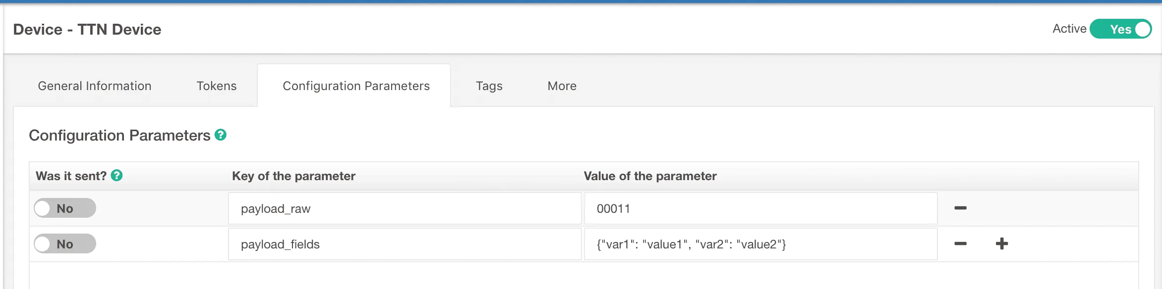 Downlink TTN TagoIO better integration