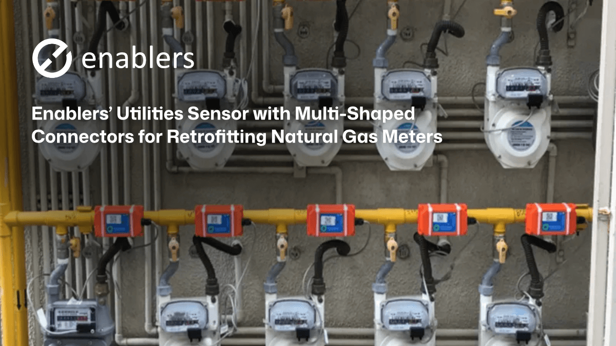 Enablers' Utilities-Sensor mit Mehrzweck-Anschlüssen zur Nachrüstung von Erdgaszählern