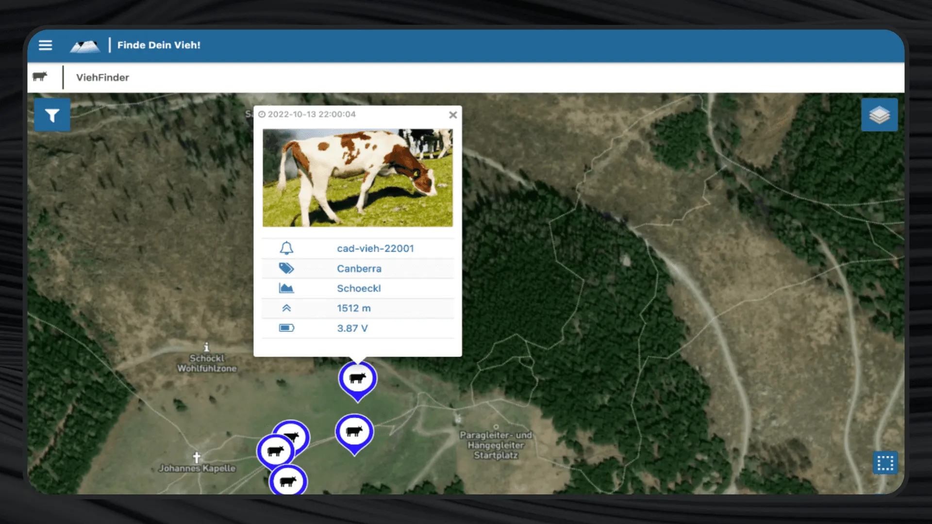 Caso de uso ViehFinder TagoIO