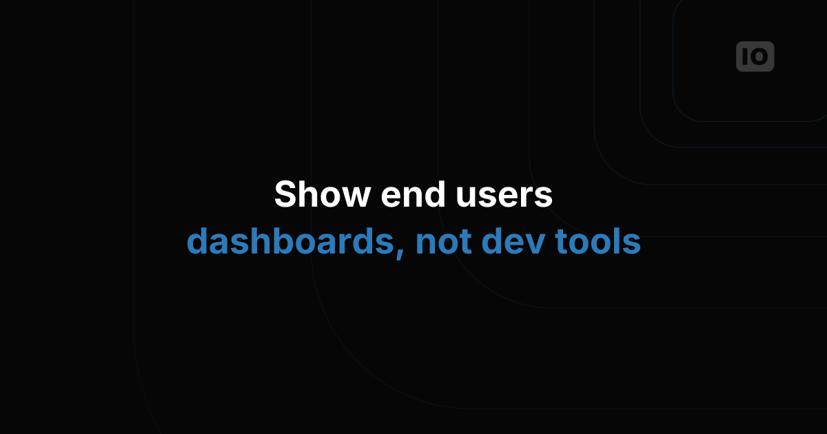 Accounts can now have end user only visualization