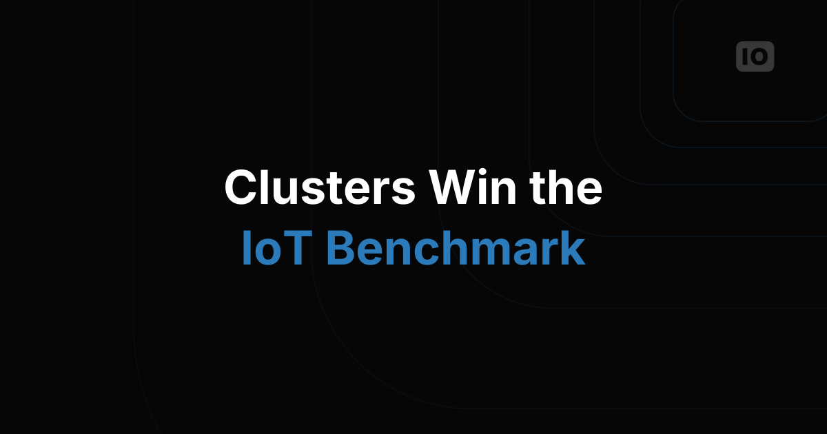 A benchmark analysis of IoT implementation running on a cluster