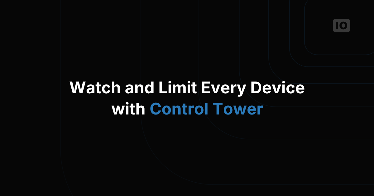 Control Tower: Visualize  & Control IoT Device Data Utilization