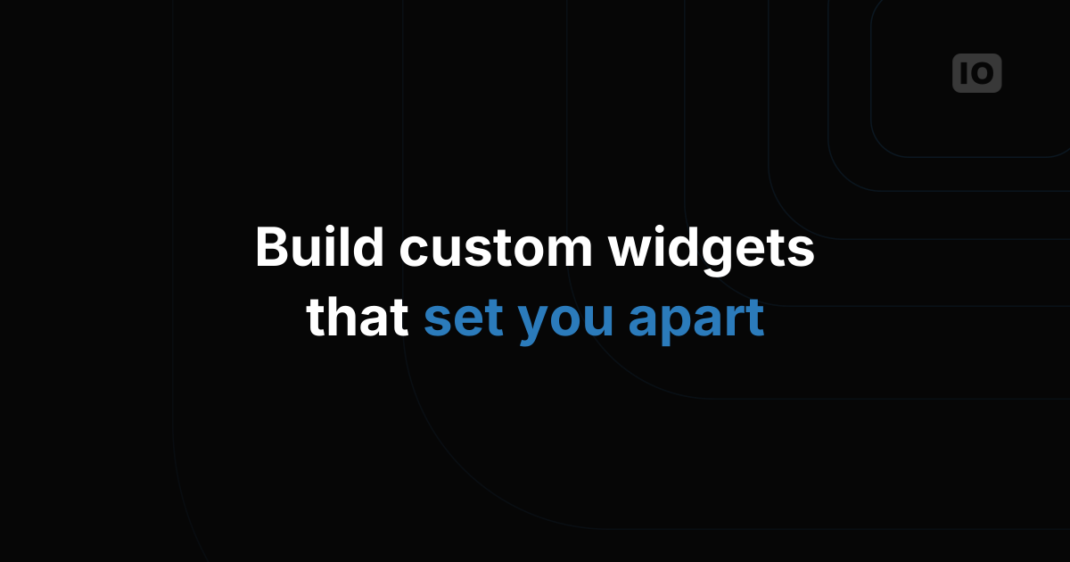 Webinar – Creating Custom Widgets
