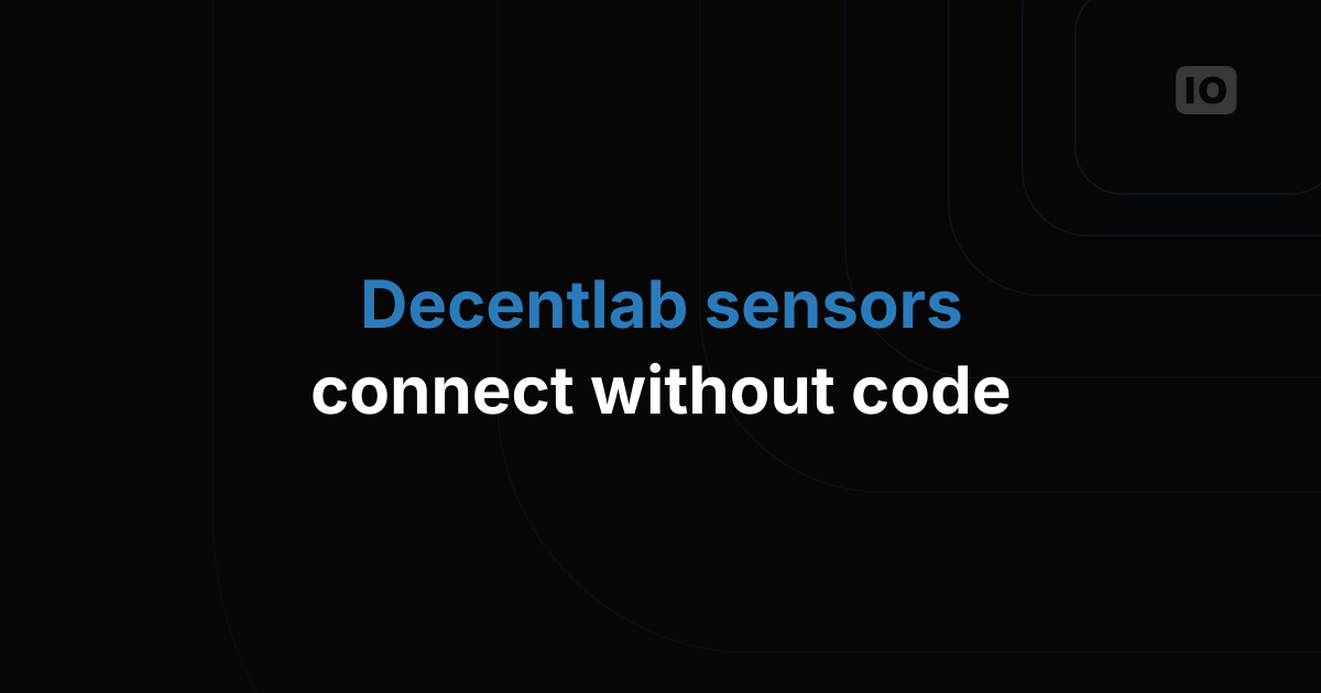 Integrated sensors: Environmental sensors from Decentlab