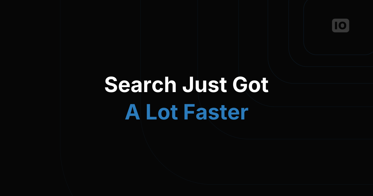 High speed search just released!