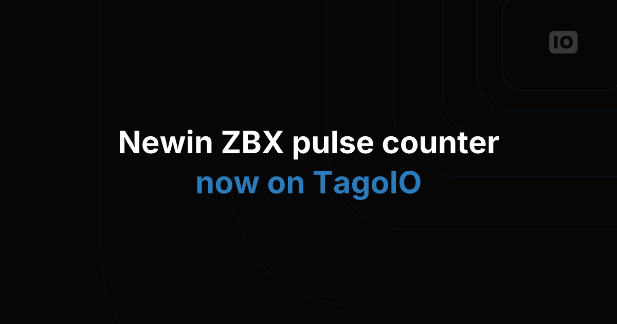 New Sigfox device integration: Newin ZBX & TagoIO