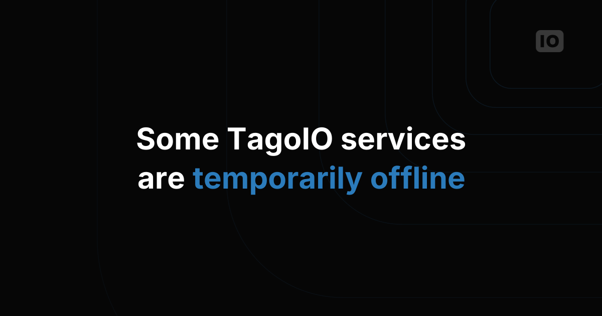 Some services are not running at TagoIO