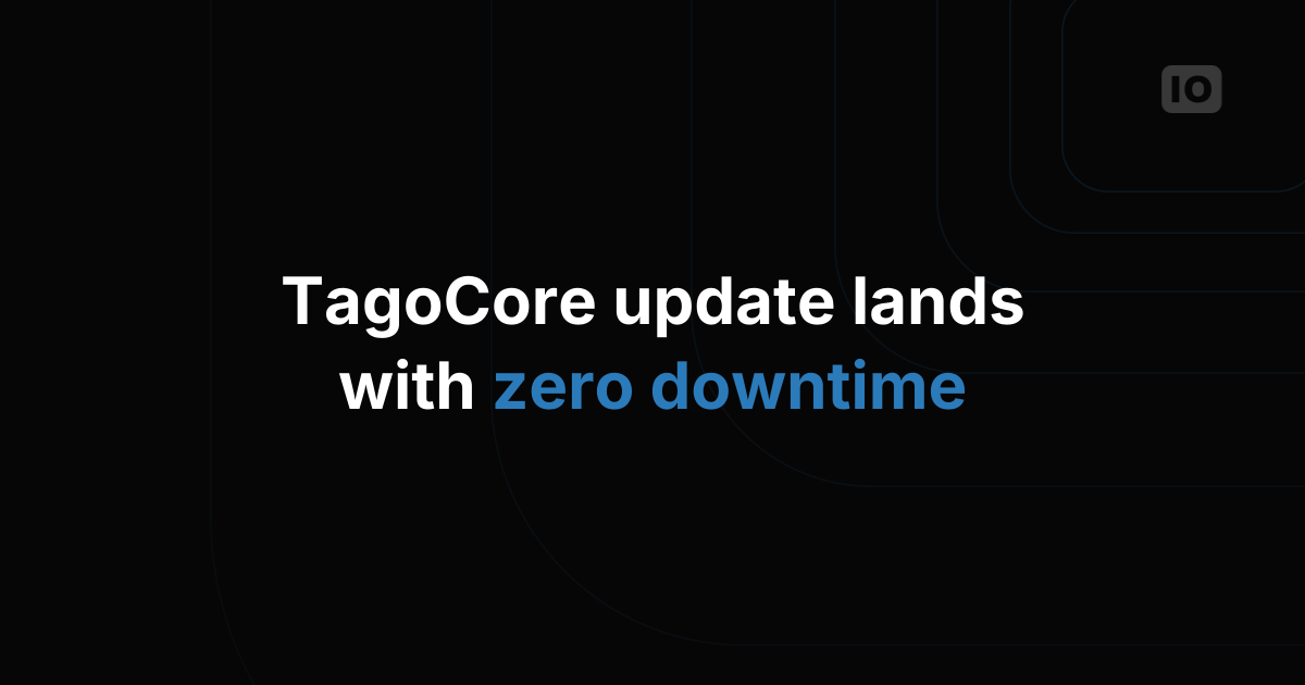 TagoIO Update Notice