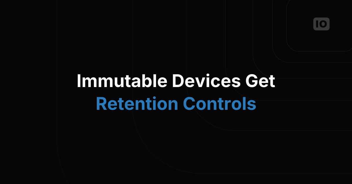 Updates for the Immutable Database