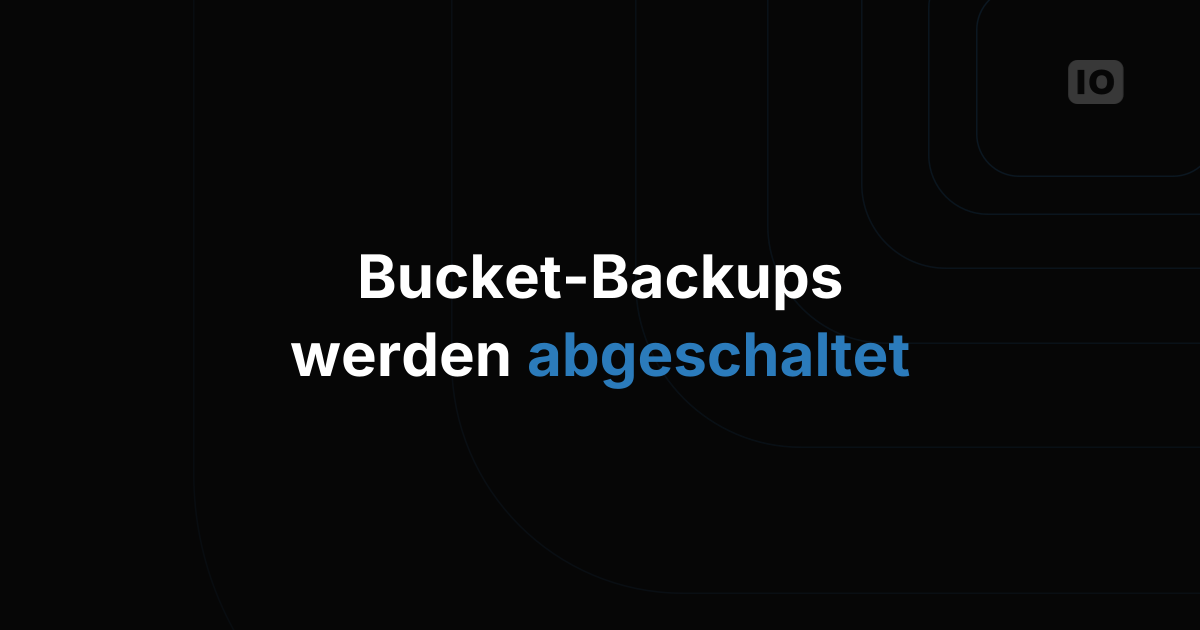 Backup-Option wird eingestellt