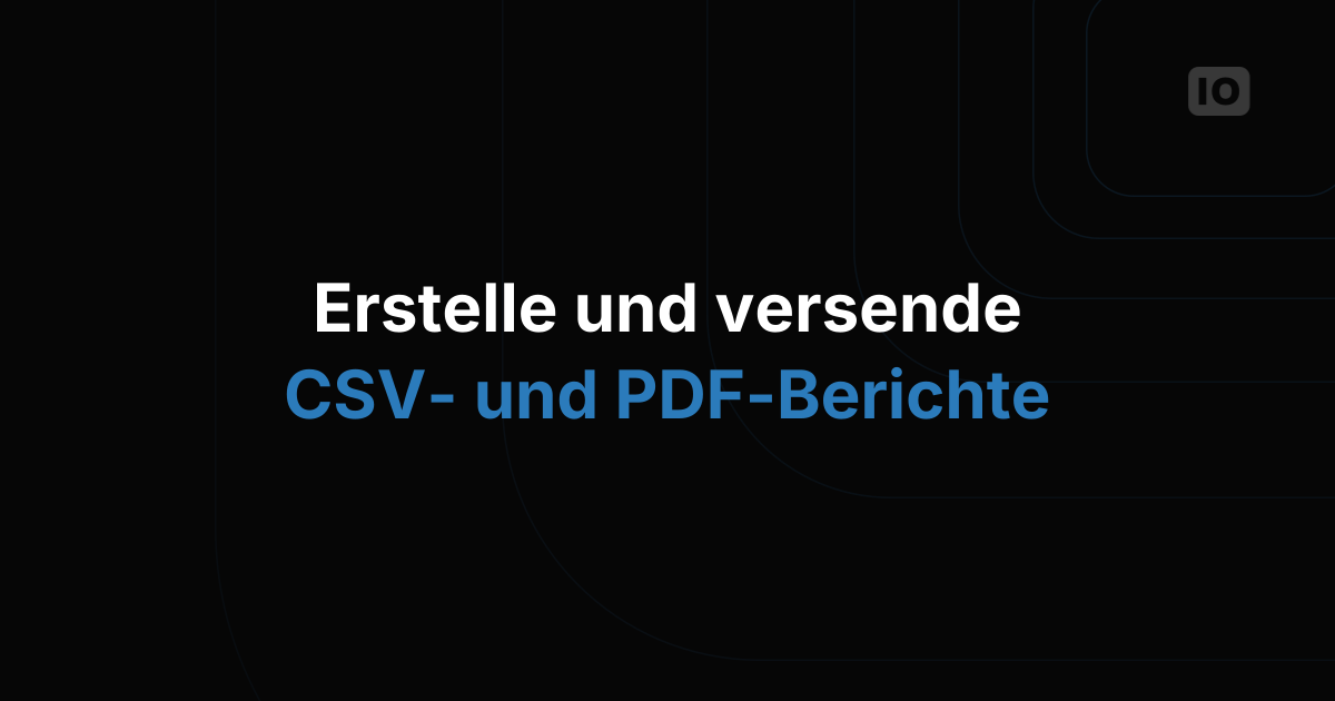 Webinar - Berichte erstellen