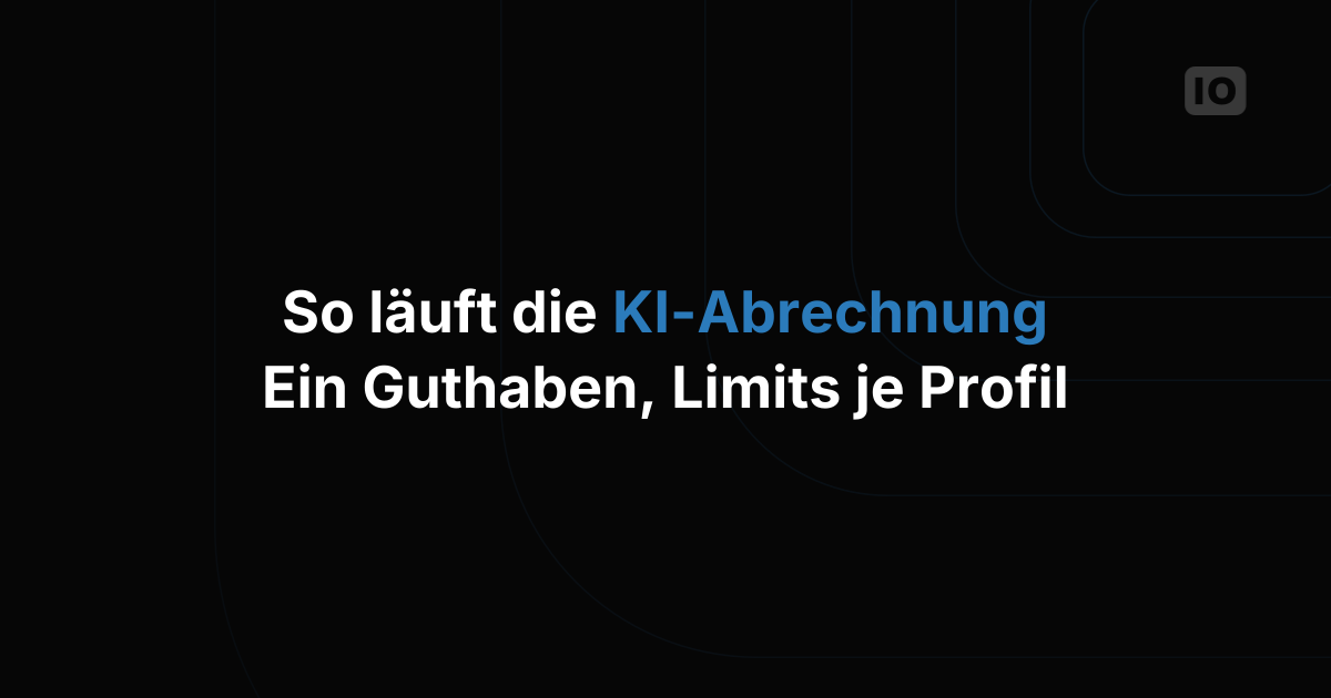 KI-Abrechnung in TagoIO: So funktionieren AI Credits und das AI Wallet