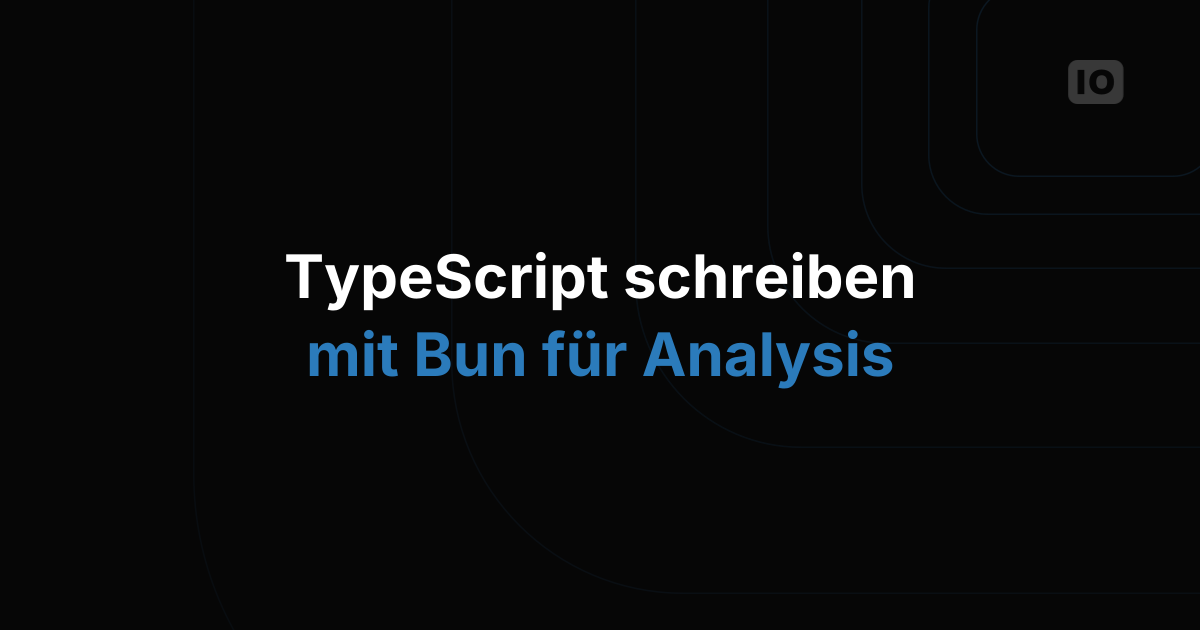 Bun für Analysis ist da