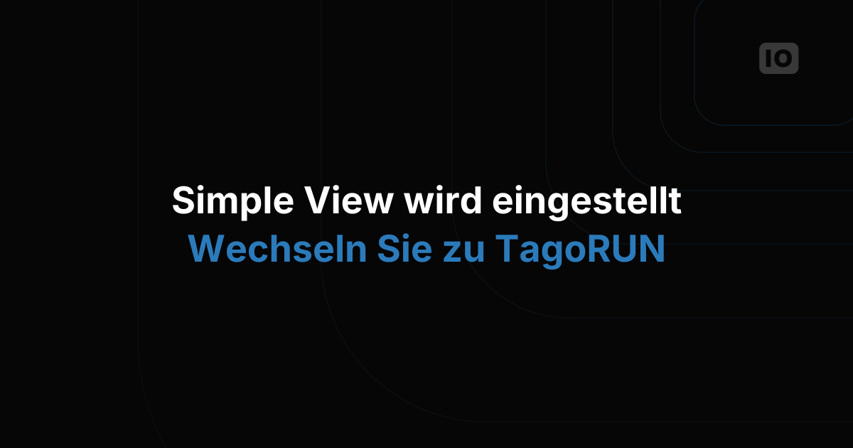 Simple View wird eingestellt