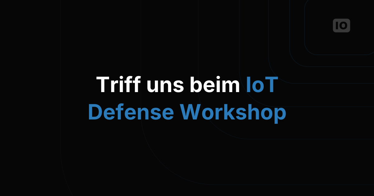 TagoIO beim "IoT Applications for Defense Workshop"