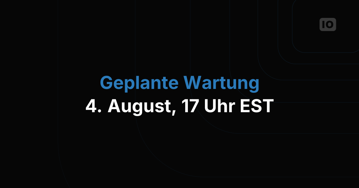 Geplante Wartung am 04.08.2017