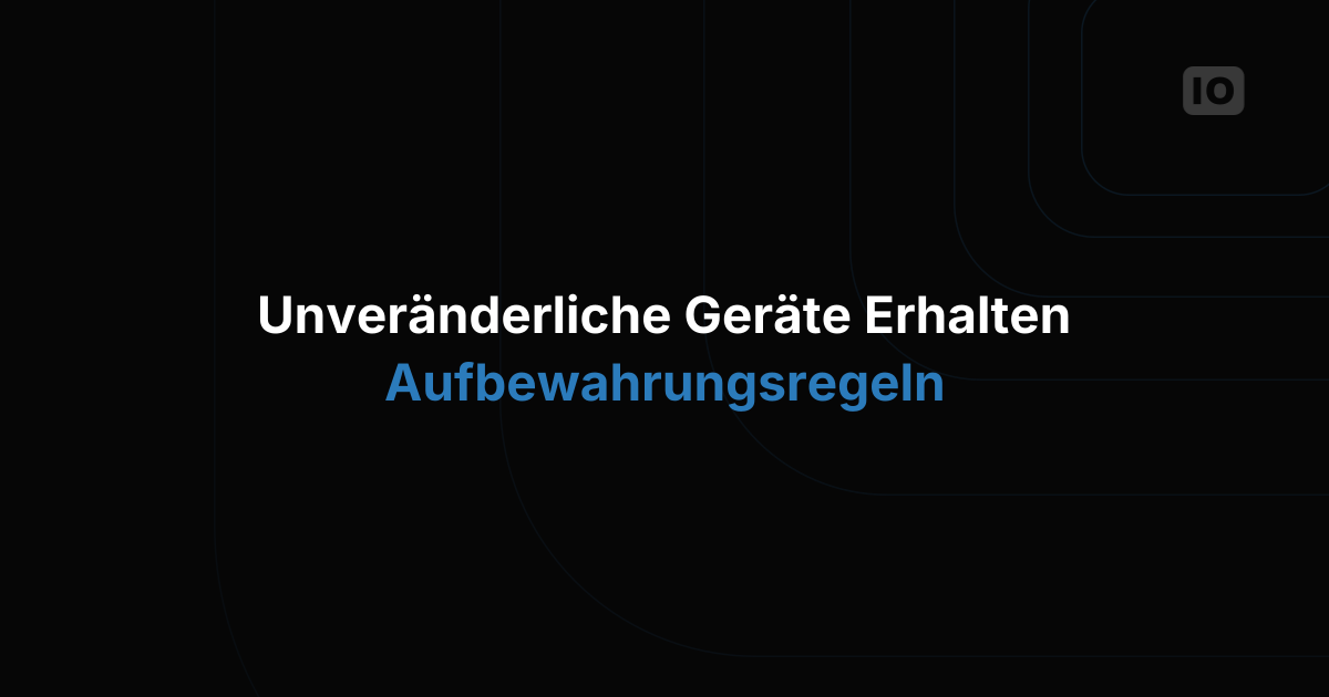 Neuerungen für die Immutable-Datenbank