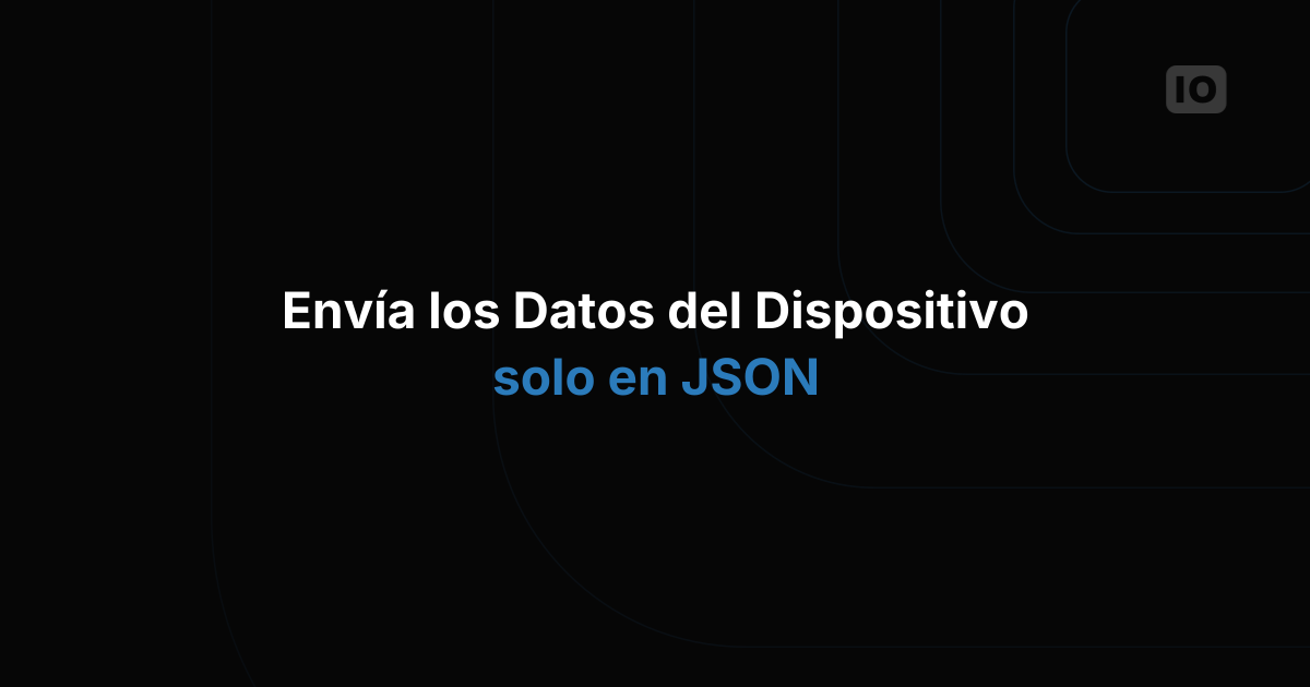 Cambios en el tipo de entrada de datos: ahora solo se acepta json.