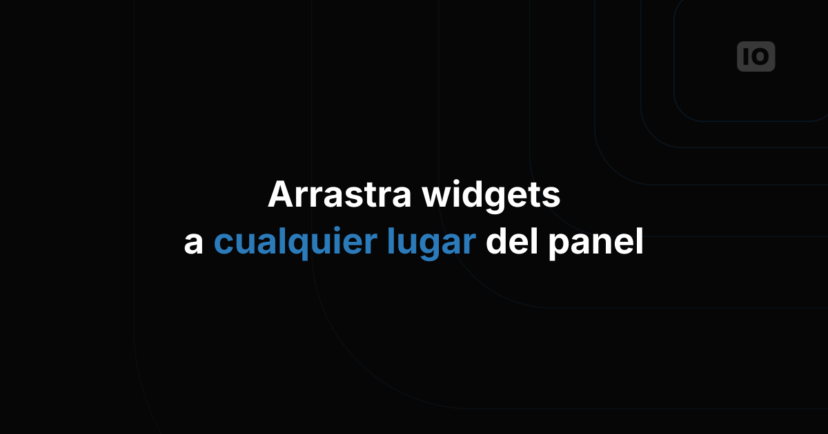 Nuevo método para reorganizar widgets