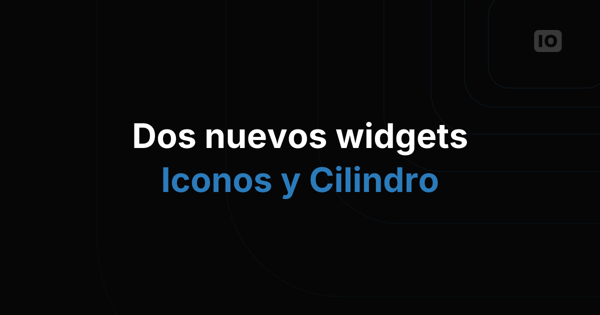 Nuevos widgets: Icons y Cylinder