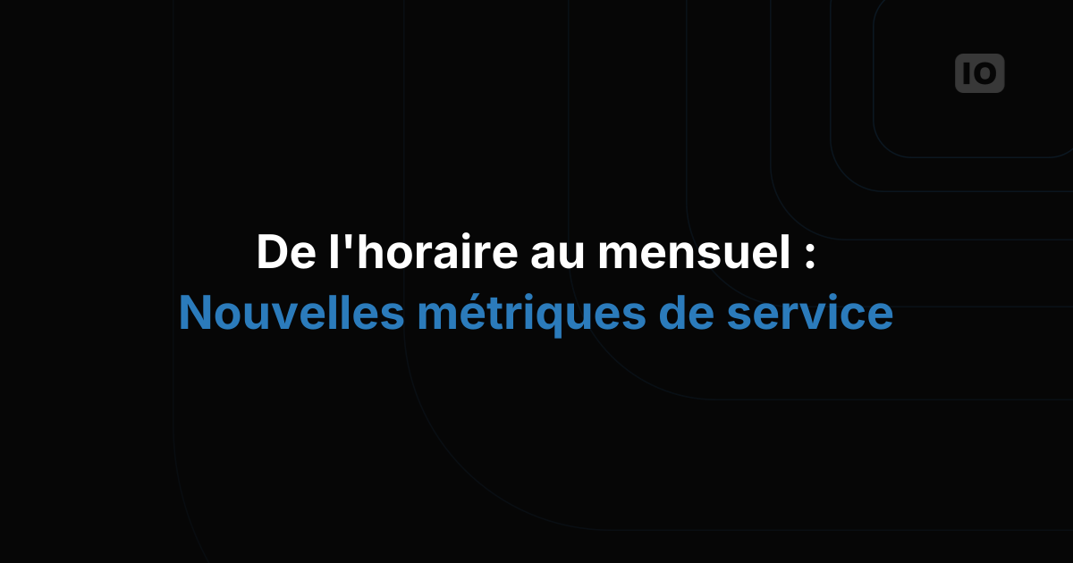 Évolution de la facturation de certains services