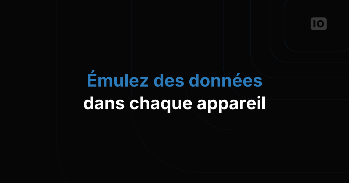 Nouvelle configuration des onglets Device