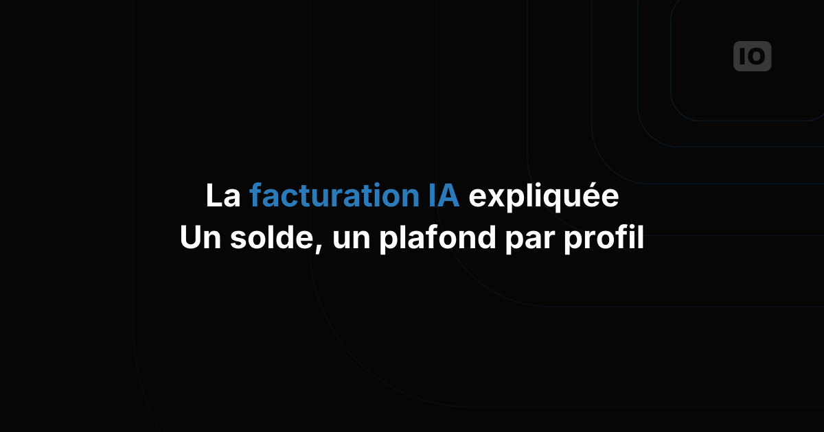 Facturation de l'IA dans TagoIO : les AI Credits et l'AI Wallet