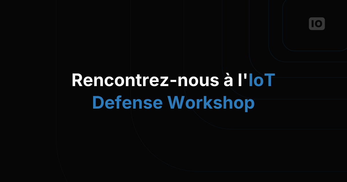 TagoIO au « IoT Applications for Defense Workshop »