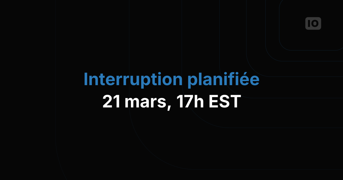 Interruption de service planifiée TagoIO le 21 mars 2017