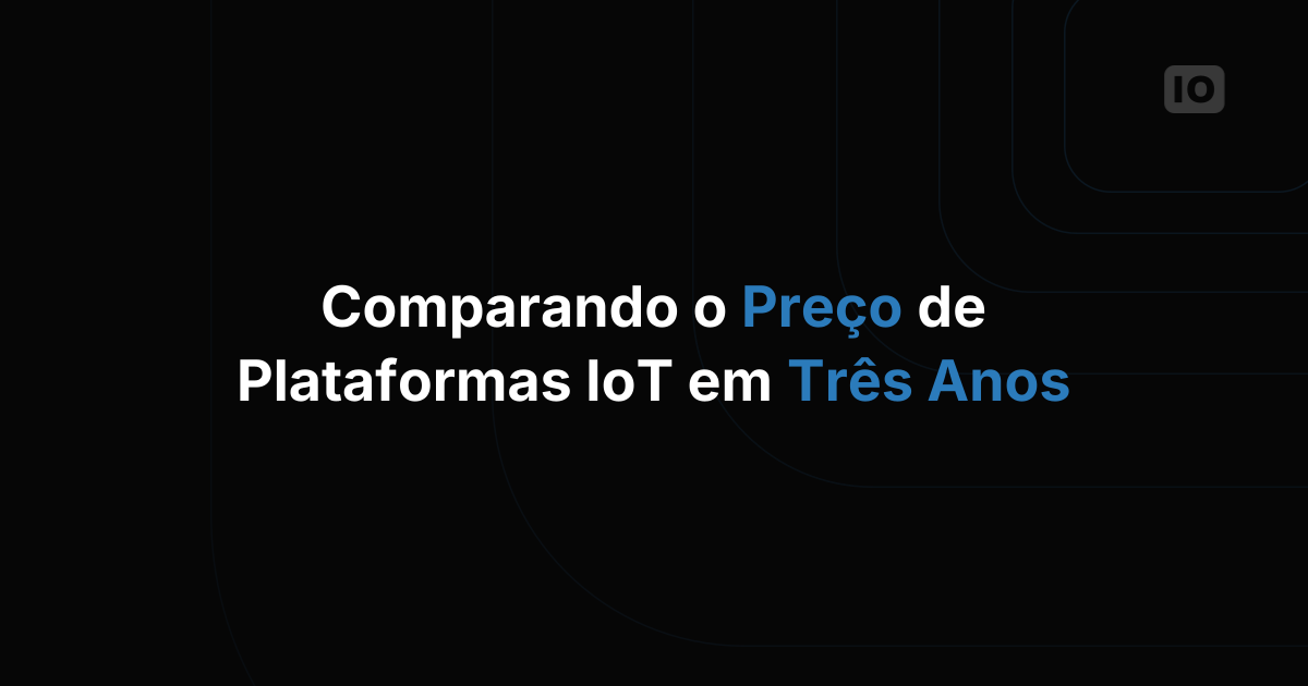 Como comparar o preço de plataformas de IoT em um horizonte de três anos