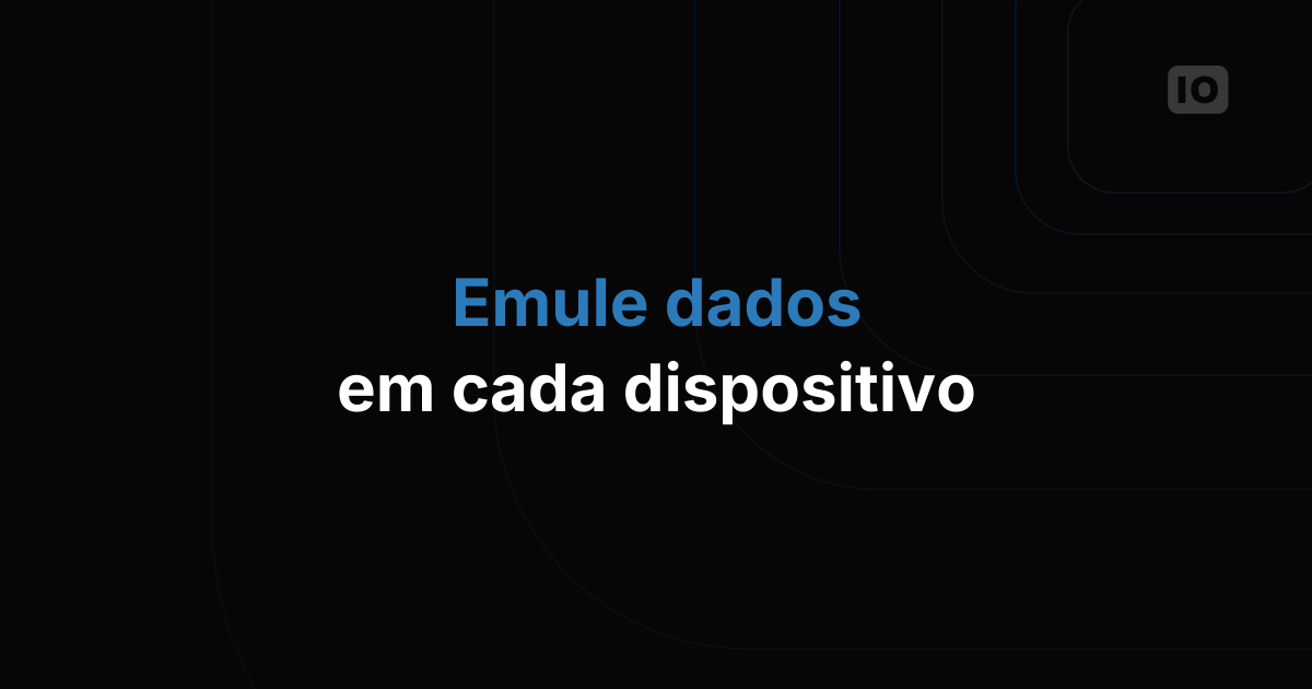 Nova configuração das abas de Device